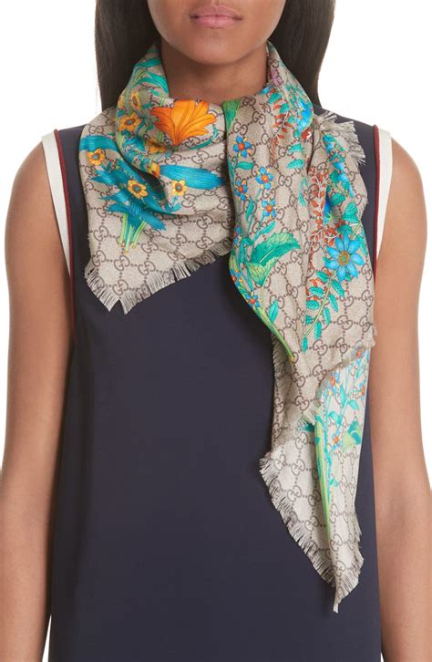 summer gucci scarf|Gucci scarf outlet.